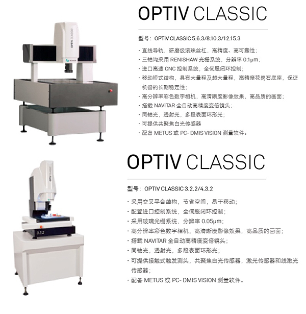 OPTIV CLASSIC 系列影像仪